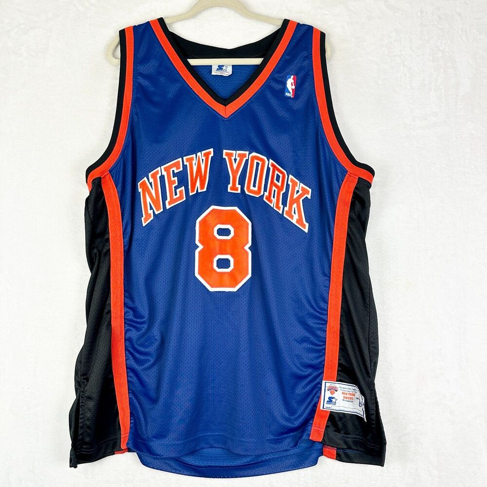 Starter Vintage New York Knicks Latrell Sprewell Jersey Size 54 XL #8 NBA 90s